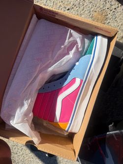 Vans Sk8-Hi Multicolor Suede Canvas – Men's 7.5