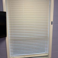 Wood Slat Blinds.  42.5”