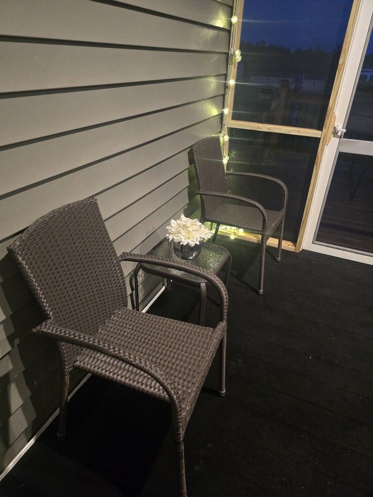 Wicker Table Set ( 3 pieces)