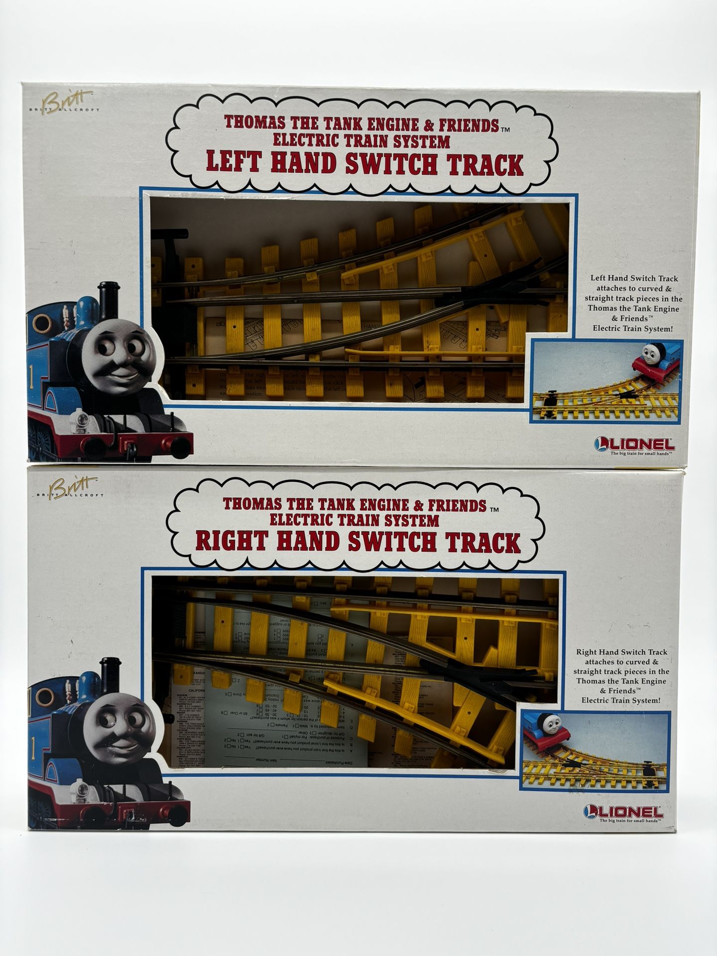 The Lionel Thomas the Tank Engine & Friends Electric Train System Left & Right Hand Switch Track Set 