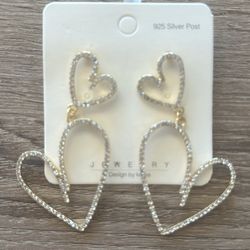 Double Heart earrings