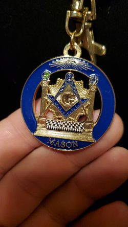 Freemason keychain mason key chain pillars