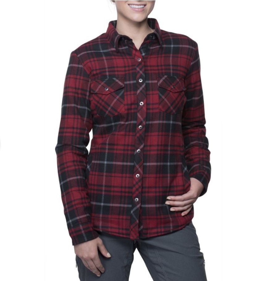 Women’s KUHL Kota Lined Plaid Flannel Shirt 