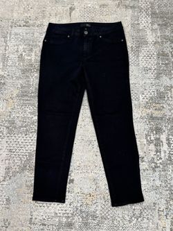 Black Slim Straight Jeans