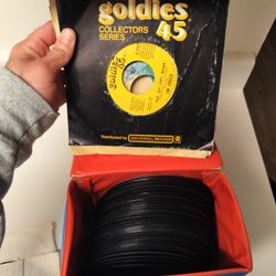 Collection Of 45 RPM Vinyl Records 