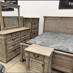 Moreshire Bedroom Set Queen or King Bed Dresser Nightstand and Mirror 