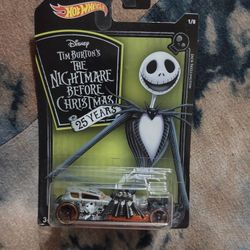 Nightmare Before Christmas 25th Anniversary Hotwheels 8 Car Set