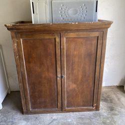 Old Wood TV Cabinet 