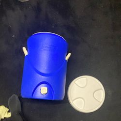 COLEMAN Water Jug Cooler 5 GALLON Blue White 