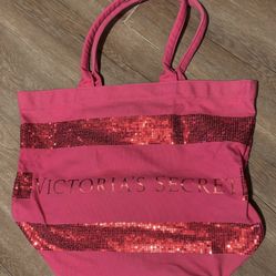 Pink Sequin Victoria’s Secret Bag