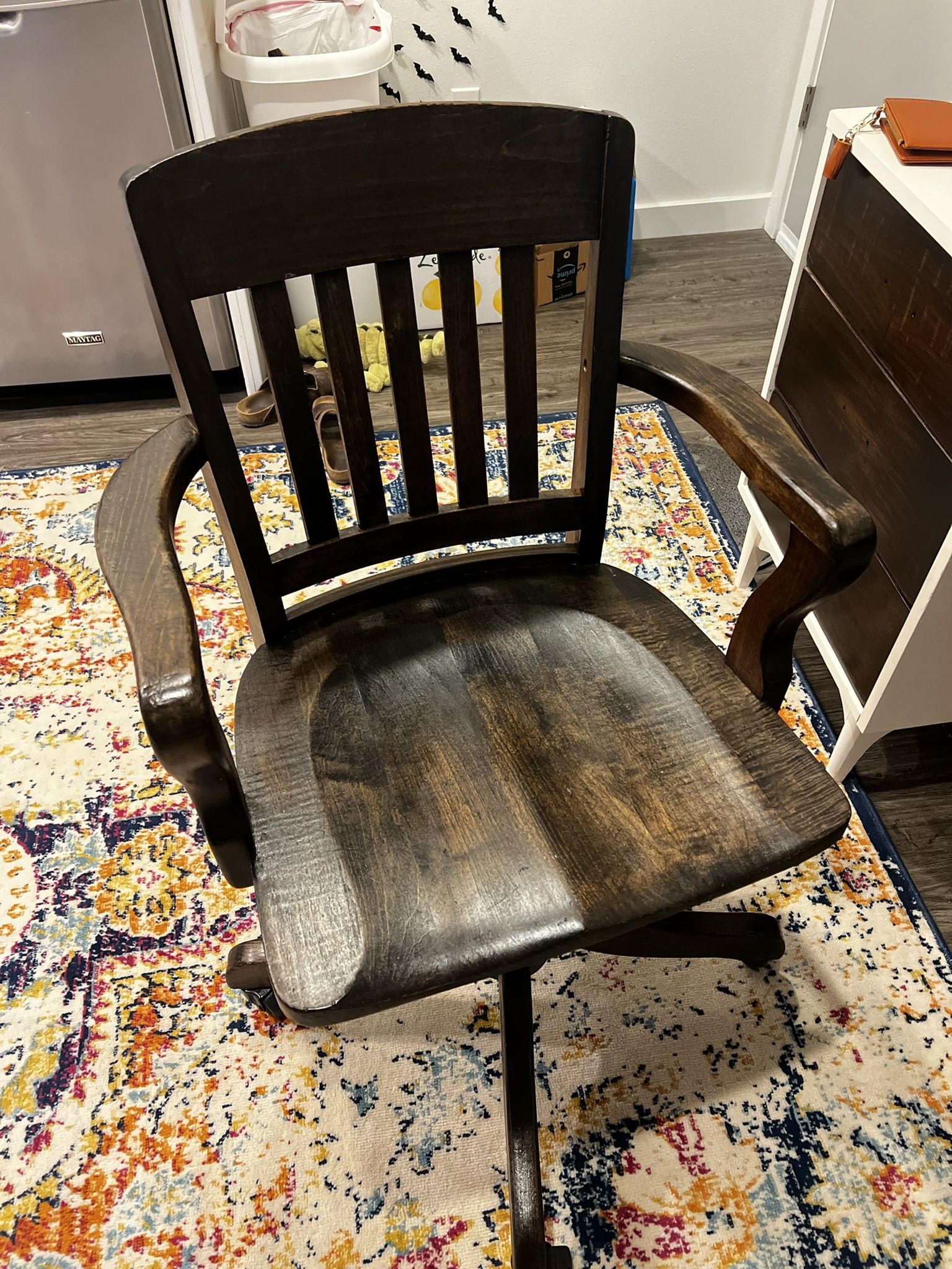 Beautiful Restored Swivel Desk Chair
