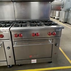 Used Wolf 36"L Range With 6 Burners N Standard Oven