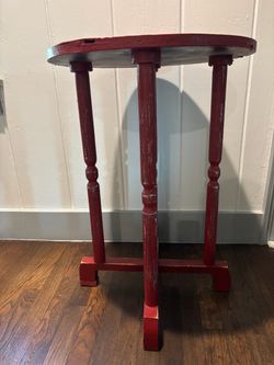 Red Side Table