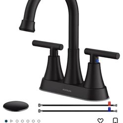 2 Lead Free 4” Basin Faucets With Pop Up Drain In