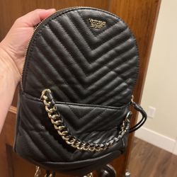 Victoria Secret Backpack Purse - Black