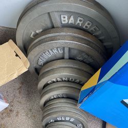 Olympic Weight Set w/ bar 300lbs