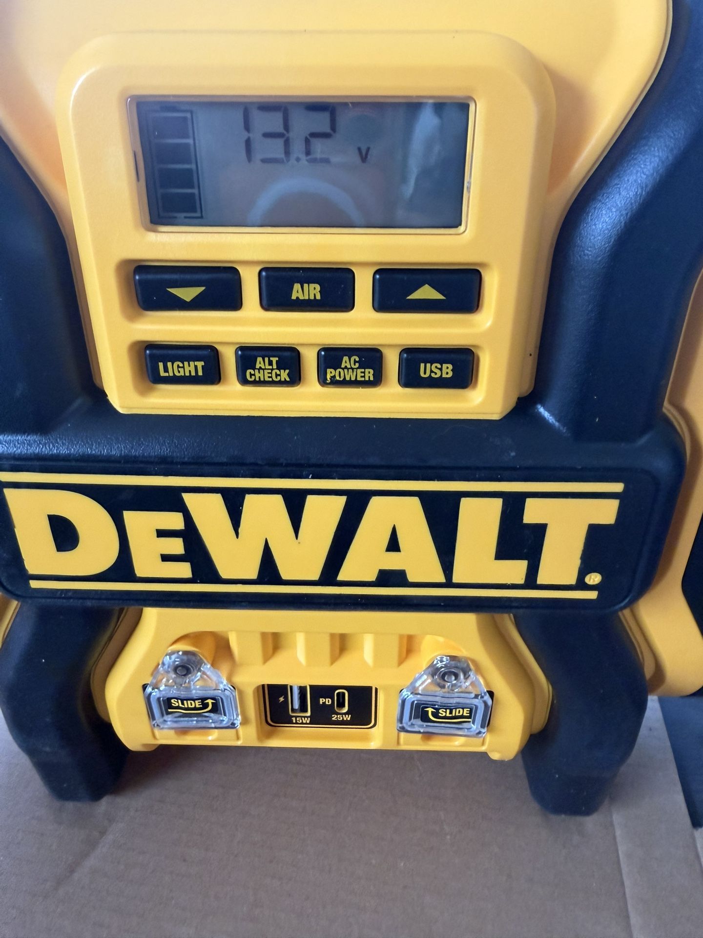 Dewalt Portable Iump Starter, Digital Inflator, And Compressor