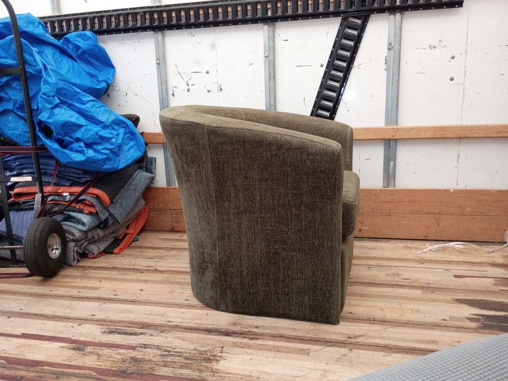 Greenish Brown One Seater Couch Chair