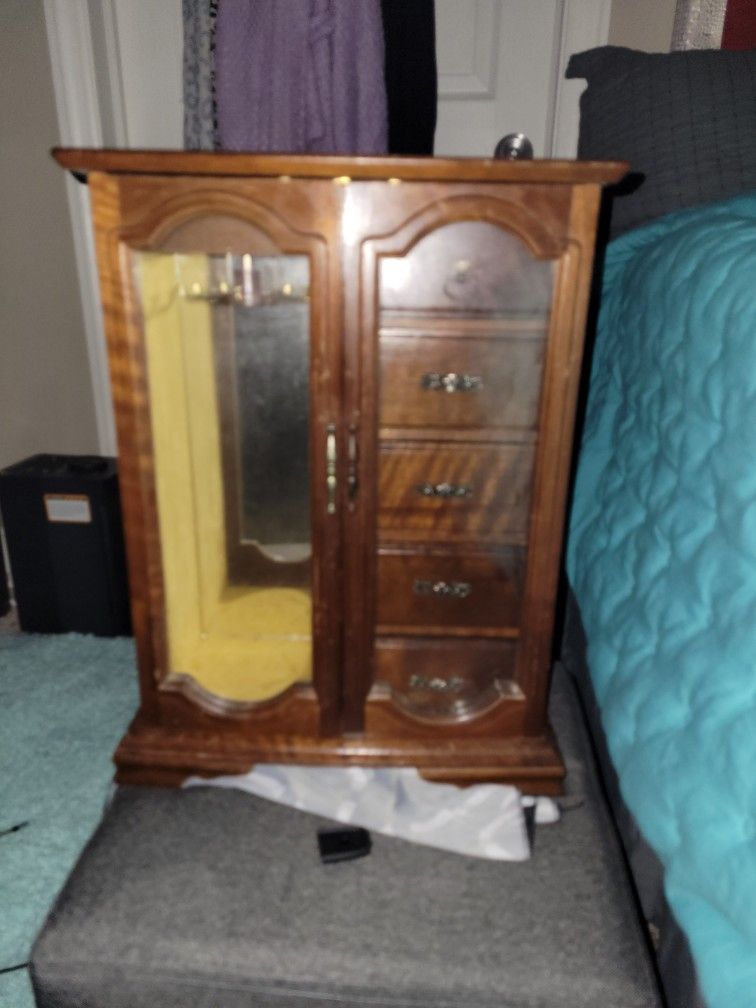 Antique Music Jewelry Box