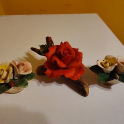 Vintage Flower Figurines 
