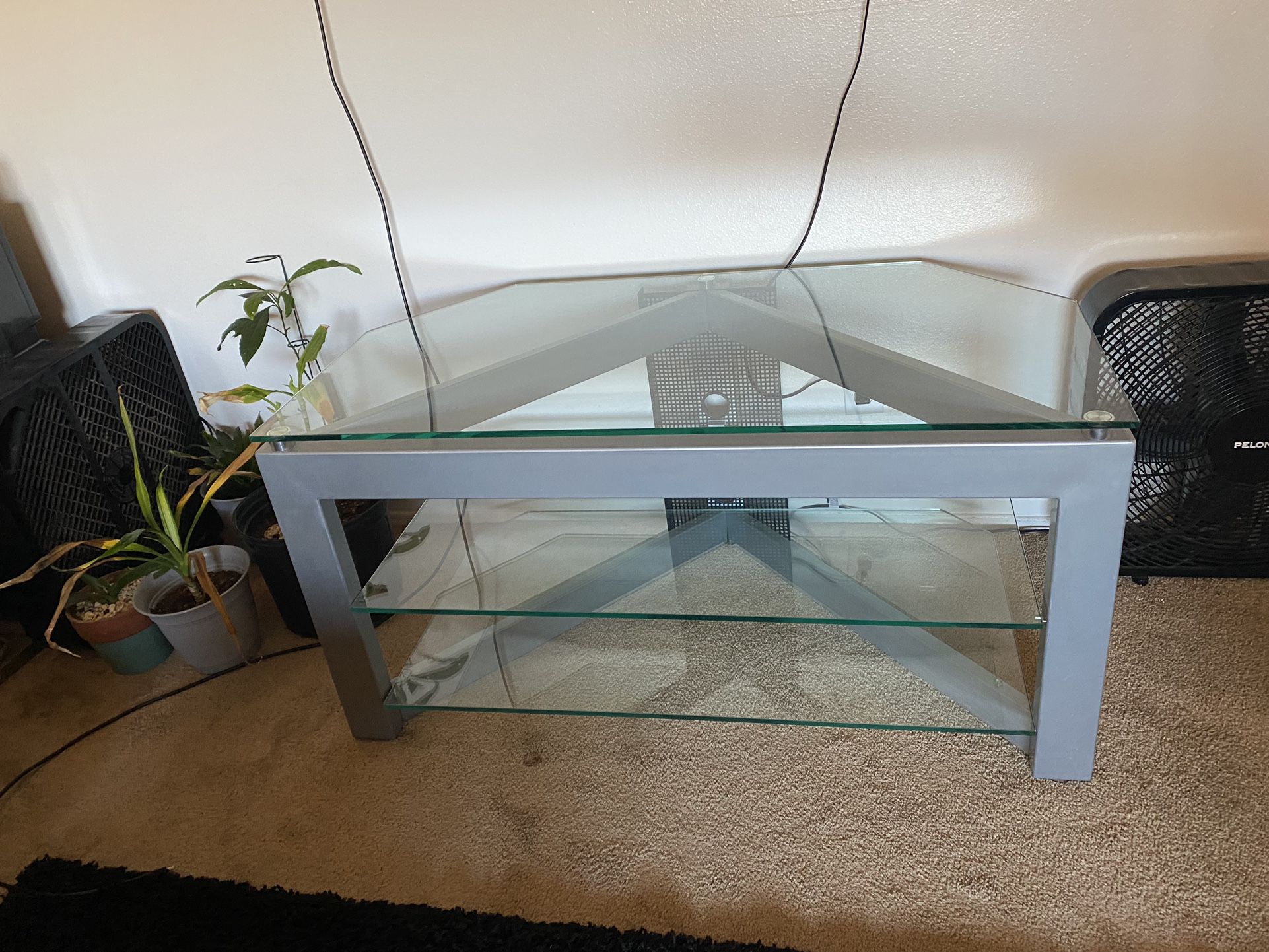 Glass TV Stand