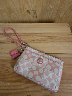 Coach Corner Zip Wristlet