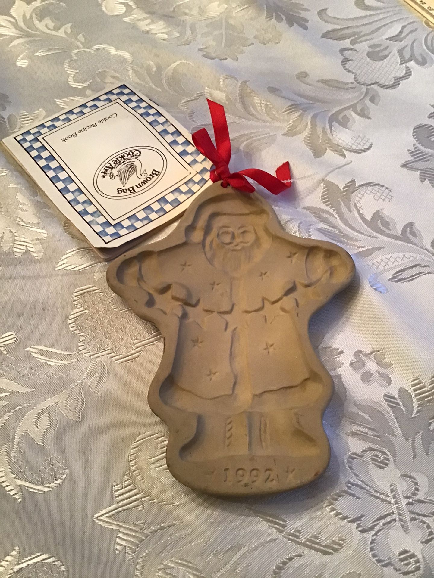 Vintage Collectible 1992 Brown Bag Cookie Art Mold Santa