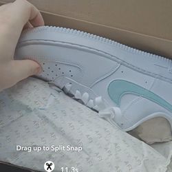 Seafoam Air Force Ones