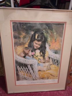 Richard J. Zolan Print matted and framed
