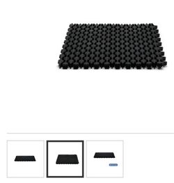 NEW Black Interlocking Plastic Floor Tiles