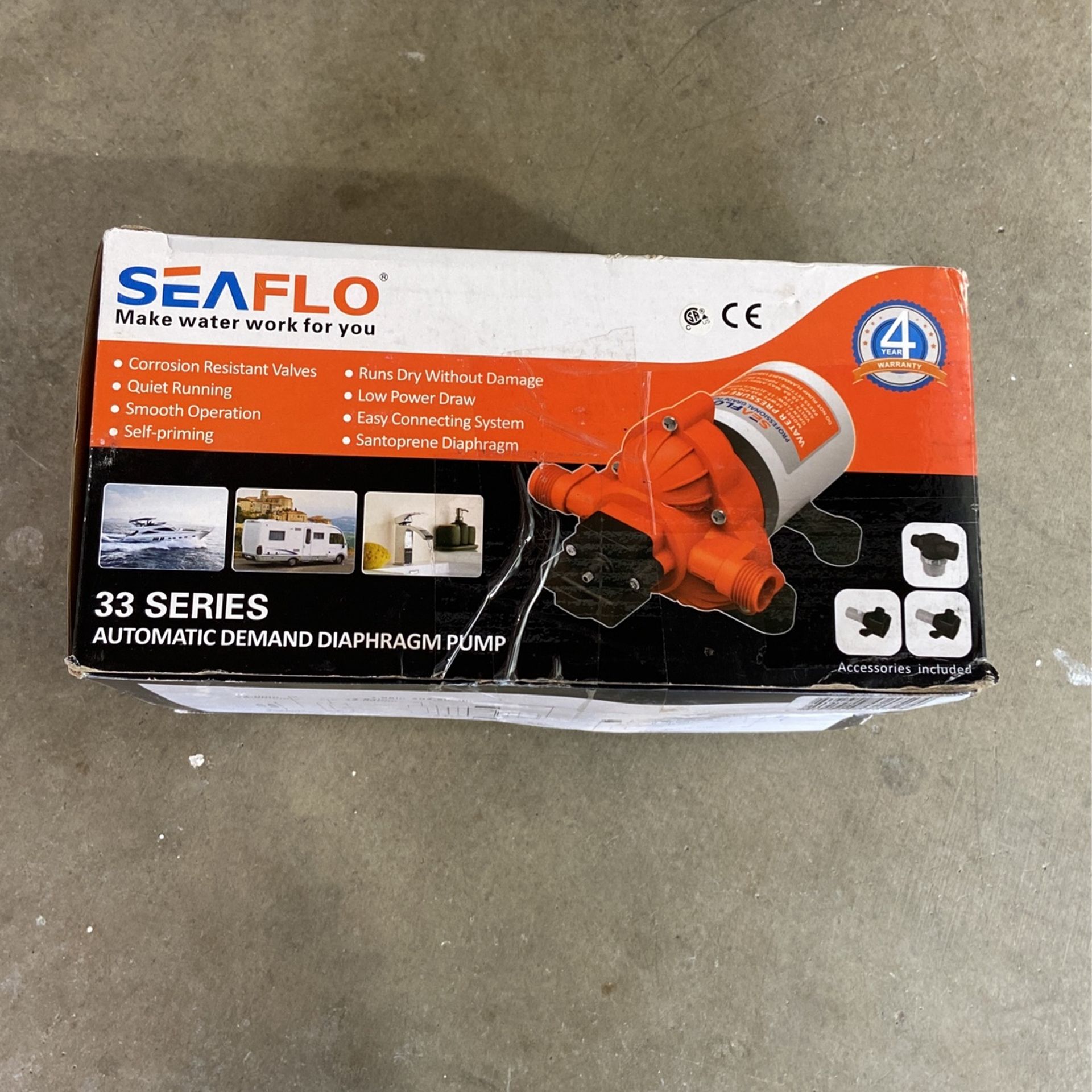 Photo Seaflo Rv Motorhome Trailer Water Pump