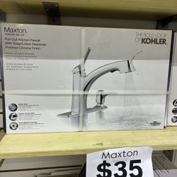 Kohler Maxton Pull-Out Kitchen Faucet w/ Soap Dispenser