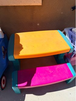 Little Tykes picnic bench