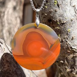 Sterling Silver Scenery Sunrise Pendant 