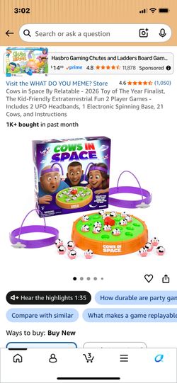New in box cows in space game