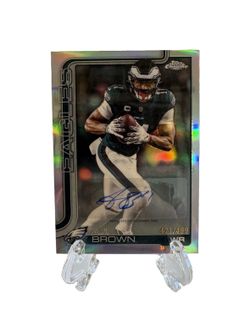 2025 Topps Chrome - A.J. Brown #BA-AB Refractor /499 Autographs