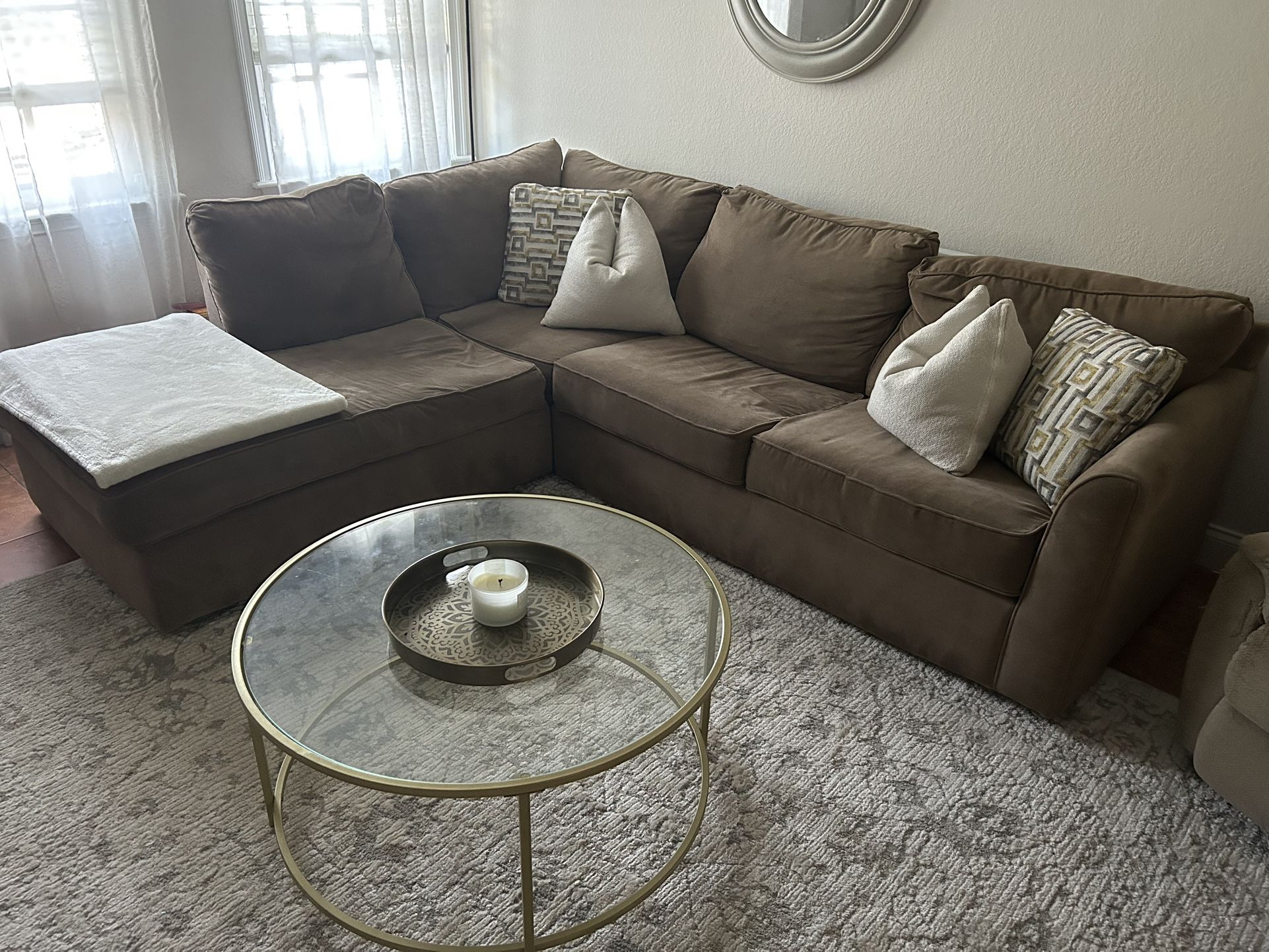 L-Shaped Sectional – Super Comfy & Great Condition – $350 OBO