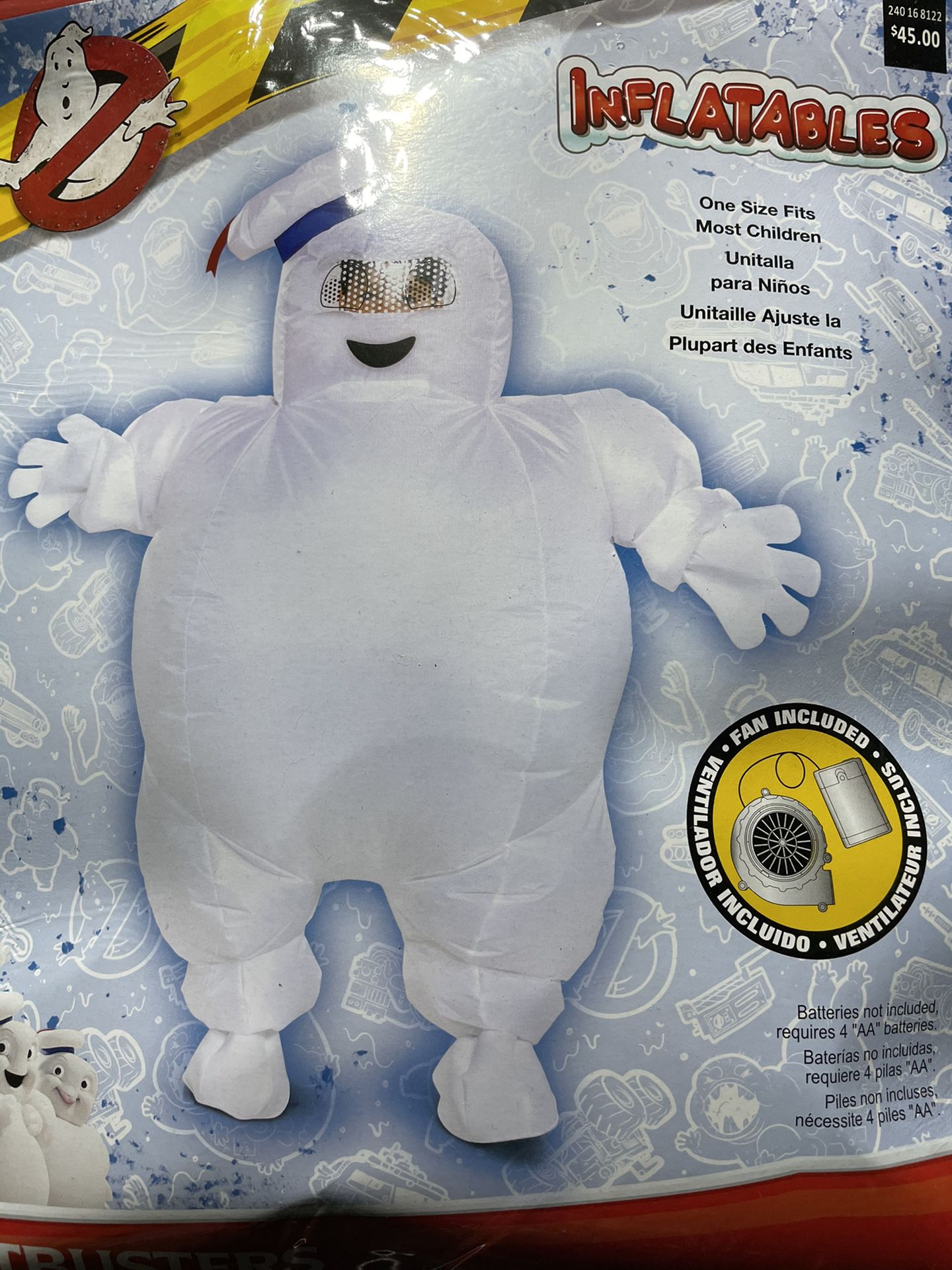 Brand new Ghost Busters Mini Puff Inflatable Costume for kids