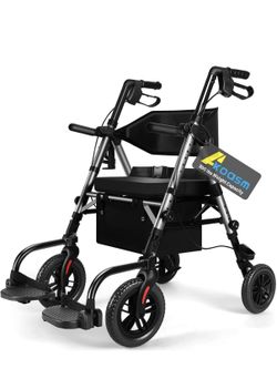 Lightweight Rollator Walker & Transport Chair!