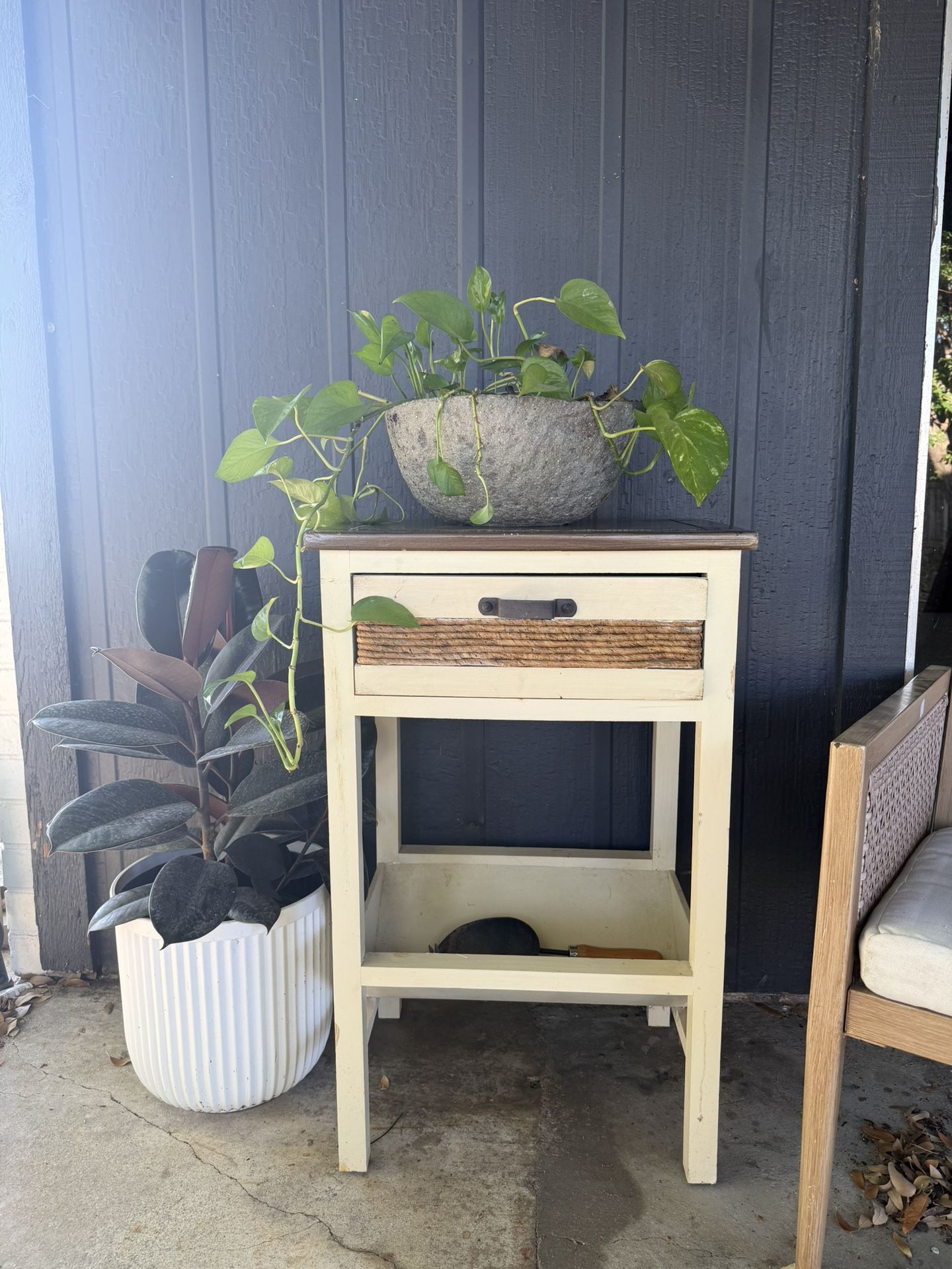 Outdoor Plant Stand / Farmhouse Accent Table