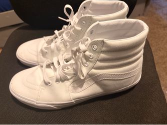White Vans High Top Shoes