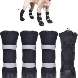 Outdoor Dog Boots Winter Dog Shoes Nonslip for Snow Rain, XL *BRAND NEW*