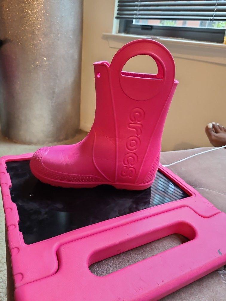 Size 13 Kid Croc Rain Boots