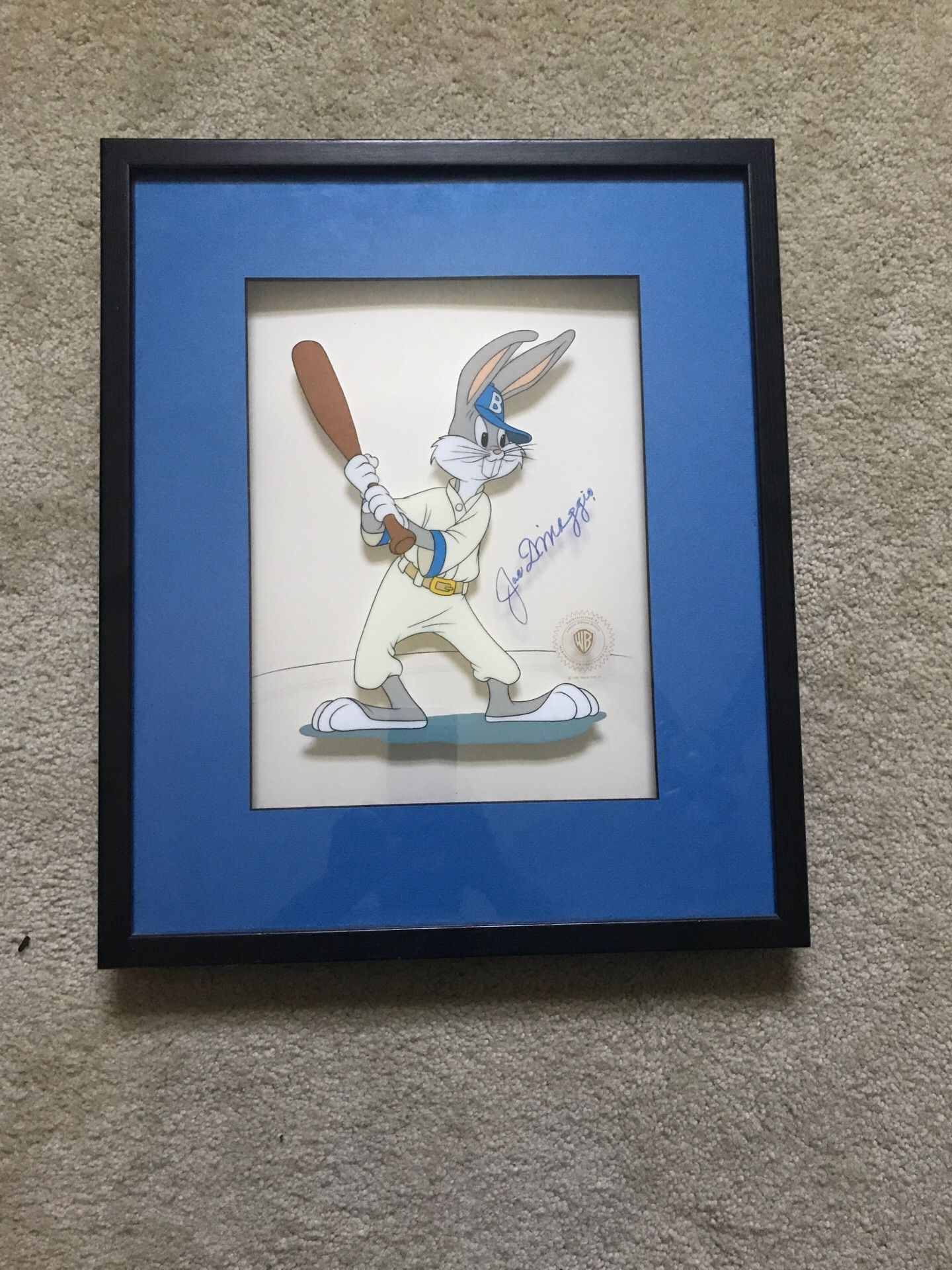 Joe DiMaggio signed sericel