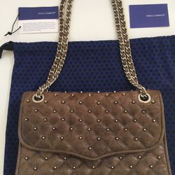 Rebecca Minkoff Quilted Studded Leather Bag, Medium 
