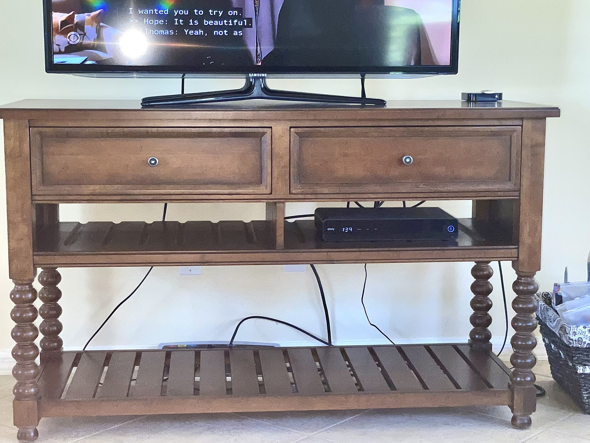 Console Table For Television /Ethan Allen