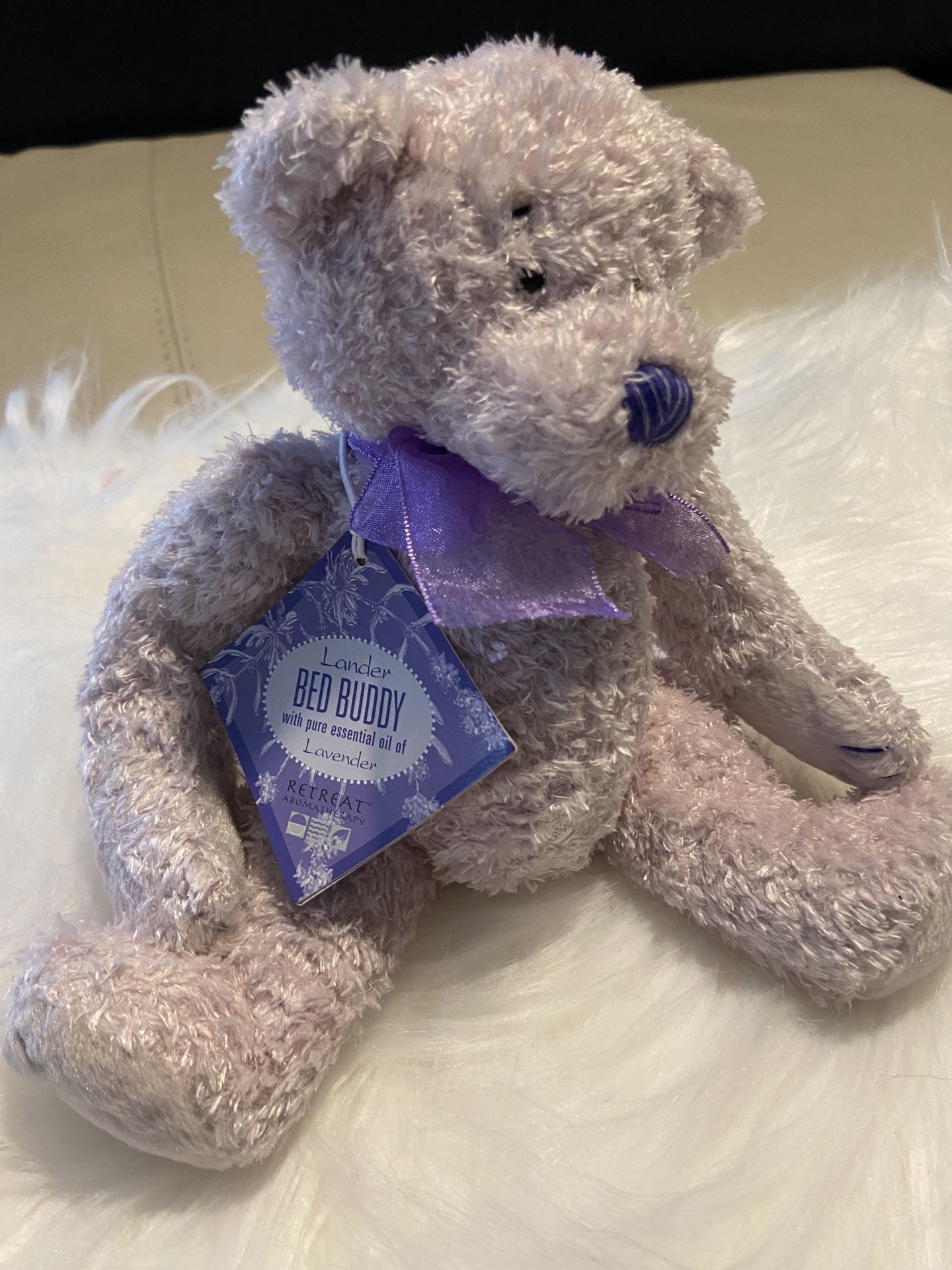 Lavender Teddy Bear: Lavender Bed Buddy By Ganz