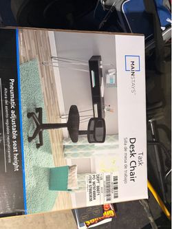 MAINSTAYS adjustable office chair and ceiling fan
