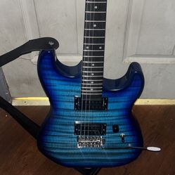 electric guitar and amp
