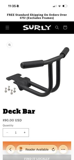 Surly Deck Bar For Cargo Bike